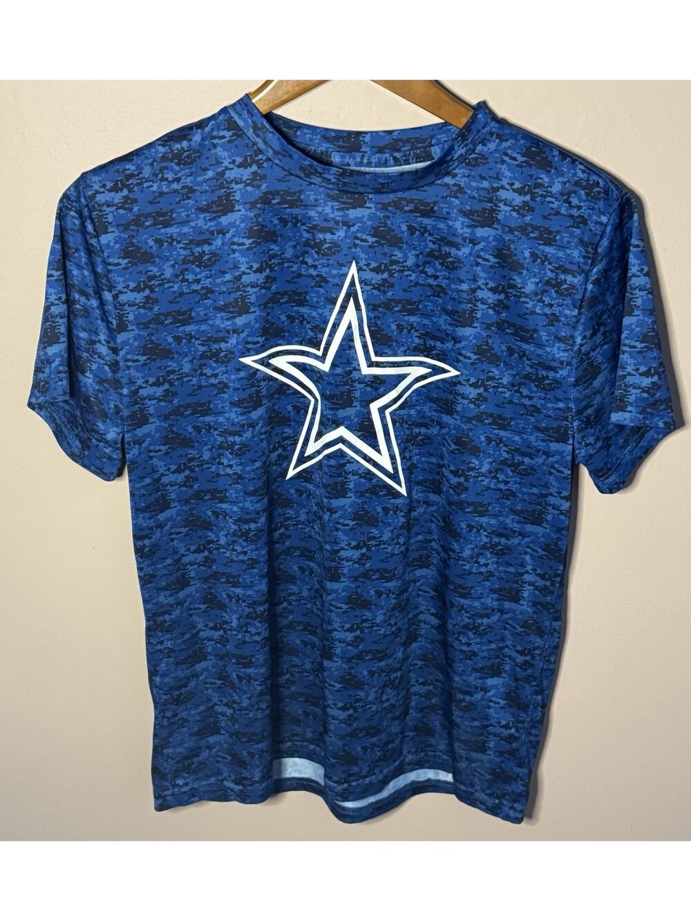 Dallas Cowboys Authentic Apperal NFL Blue Camo Adult Medium